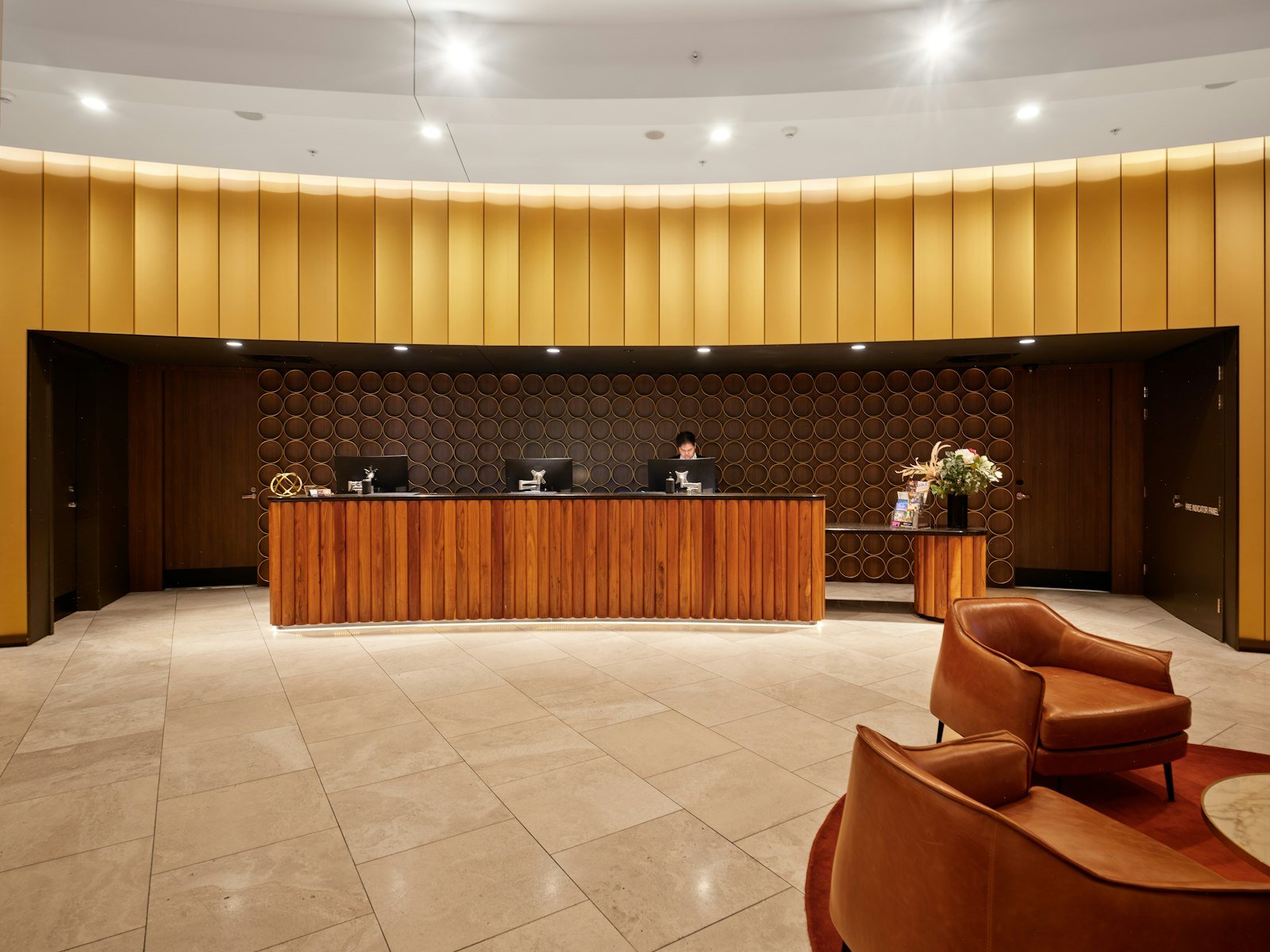 Hotel reception desk