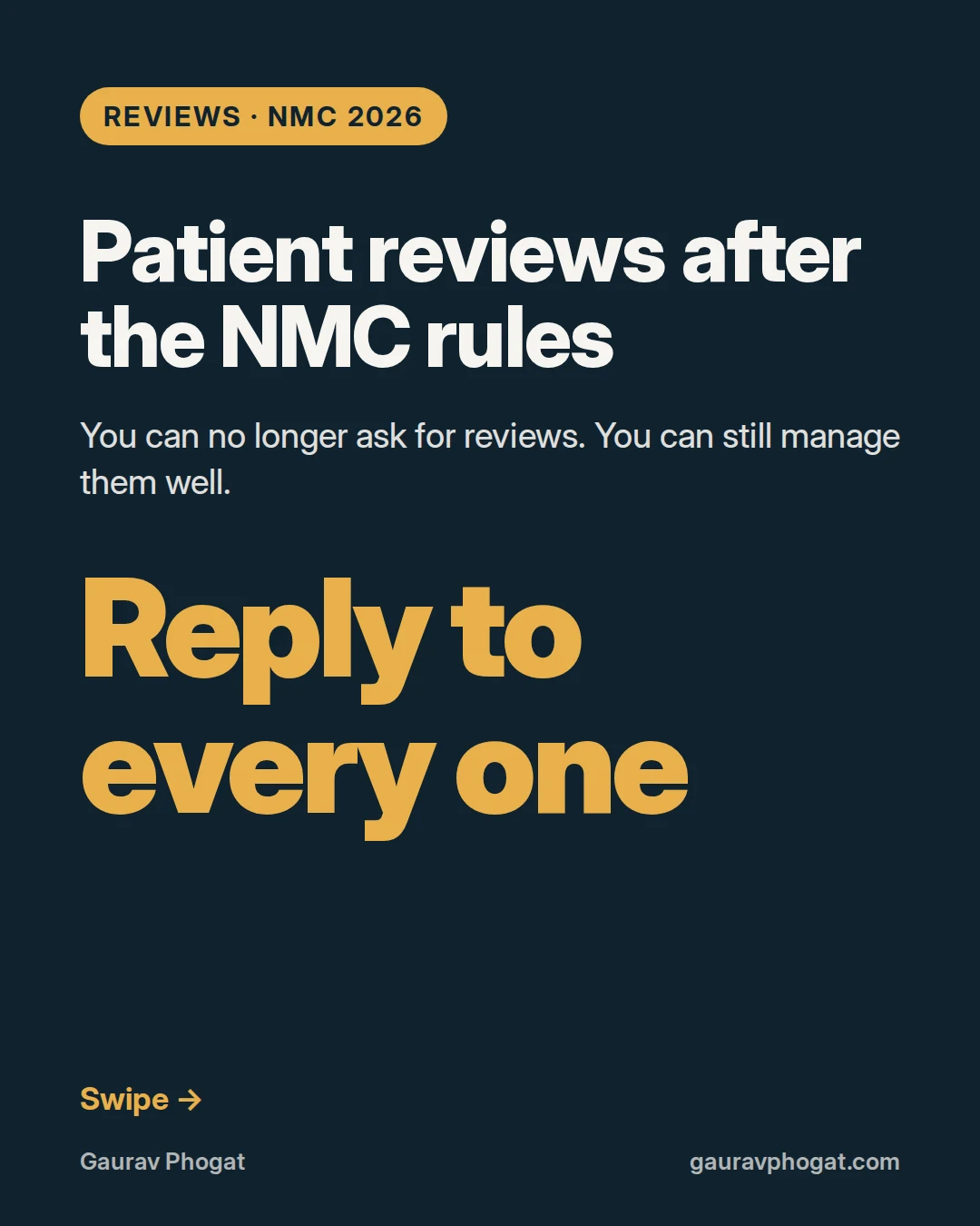 Patient reviews strategy after the NMC 2026 rules: cover slide