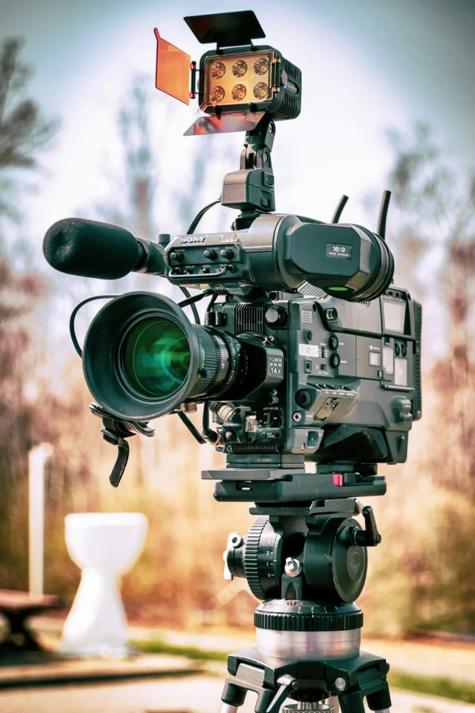 Television news camera equipment